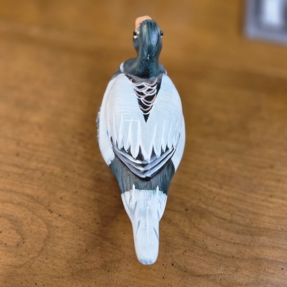 Small Ceramic Mallard Duck Figurine 6x2" Miniature - Picture 6 of 8